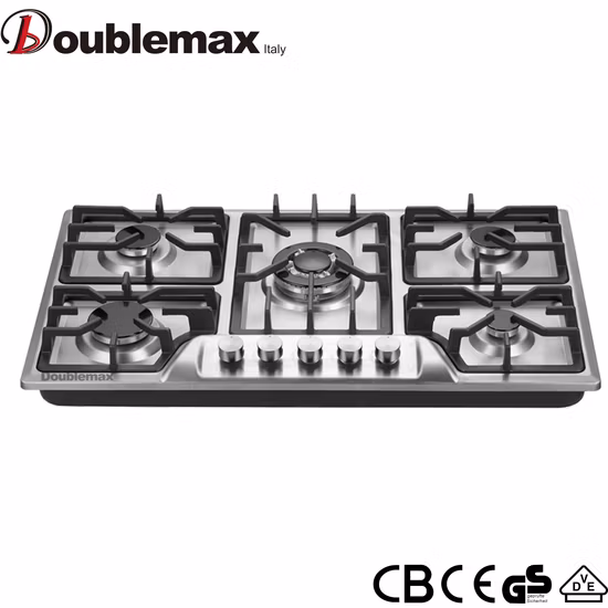 Hot Sell Model 5 Sabaf Burner Built-in Durable Gas Hob Cooker Gas Stove Gas Kitchen Appliance Popular