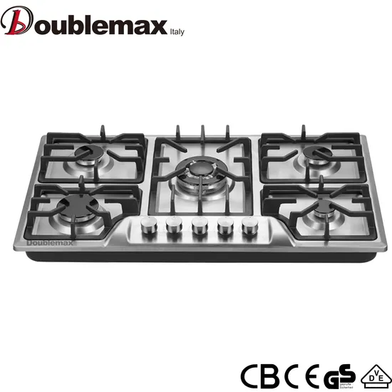 Hot Sell Model 5 Sabaf Burner Built-in Durable Gas Hob Cooker Gas Stove Gas Kitchen Appliance Popular