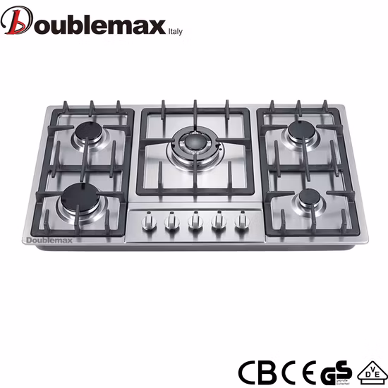 Hot Sell Model 5 Sabaf Burner Built-in Durable Gas Hob Cooker Gas Stove Gas Kitchen Appliance Popular