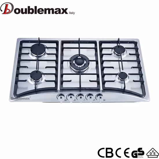 Hot Sell Model 5 Sabaf Burner Built-in Durable Gas Hob Cooker Gas Stove Gas Kitchen Appliance Popular