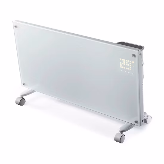 2000W 電気対流ヒーター ガラスパネルヒーター 赤外線加熱パネル 壁掛け対流ヒーター ホームヒーター PTCヒーター インフラデヒーター ファンヒーター