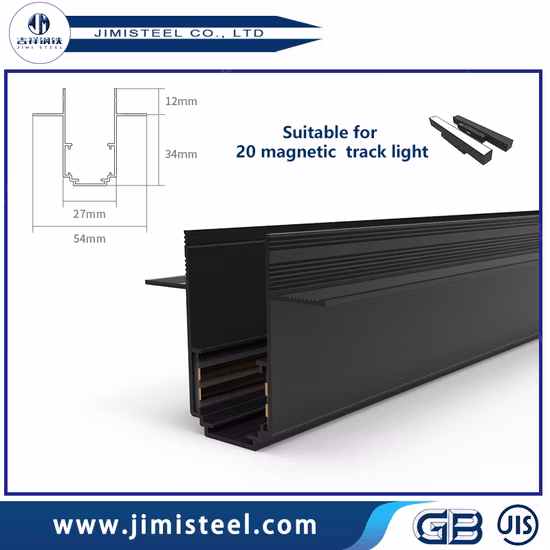 工場カスタム現代屋内アンチグレアズーム可能照明調整可能なトラックライト CRI90 調光可能なレールスポットライト COB フォーカスブラック LED トラックライト